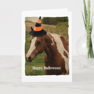 Carte Cheval Paint Halloween