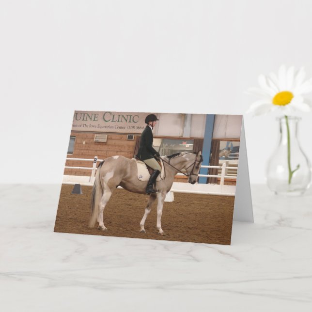 Carte Cheval Pinto Dressage (Petite plante)