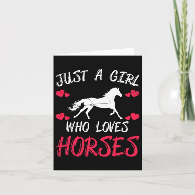 Carte Cheval Rider Animal Cheval Amoureux Femmes Équestr (Devant)