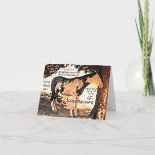 Carte Cheval Sourd Pinto Chiaro