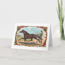 Cheval Sur Roues Vintage Course À Cheval