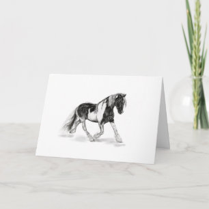 Carte Cheval Tzigane Restez fort et Trot sur!