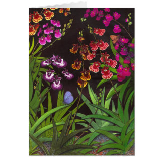 Carte chevauchante d'orchidées d'Oncidium Tolumnia