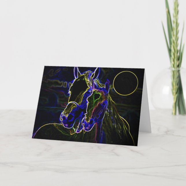 Carte Chevaux Blacklight (Devant)