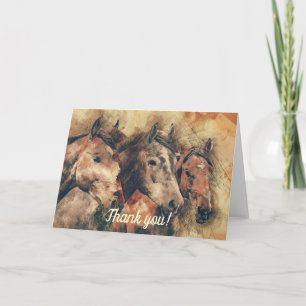 Carte Chevaux Brown