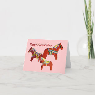 Carte Chevaux Dala de la Fête des Mères