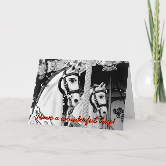 Carte Chevaux de carrousel (Devant)