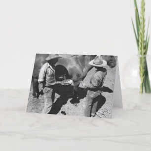 Carte Chevaux de marquage à chaud avec la marque de