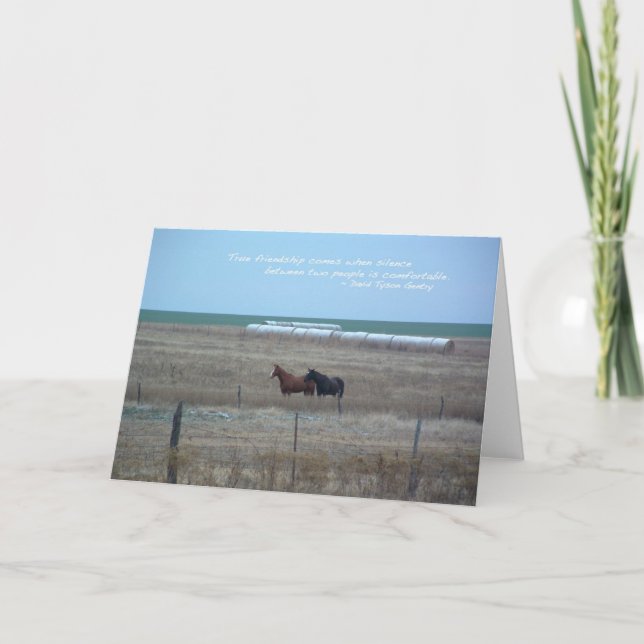 Carte Chevaux du Kansas dans le pâturage (Devant)
