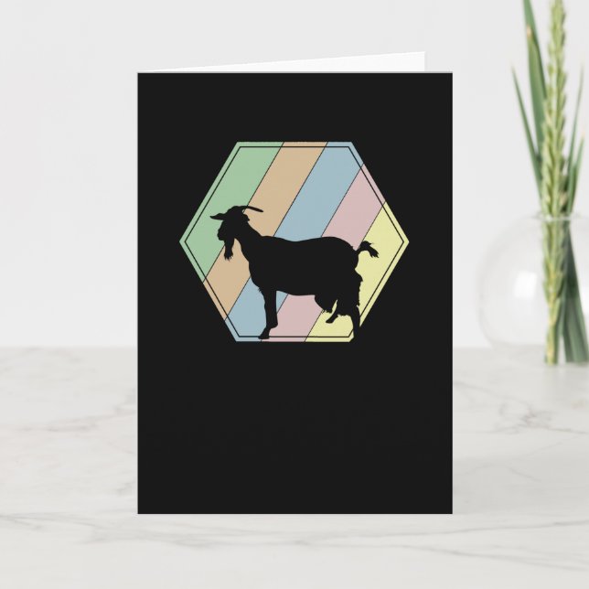 Carte Chèvre Retro (Devant)