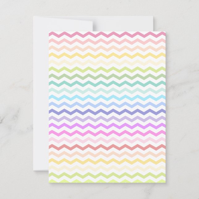 Carte chevron arc en ciel (Devant)