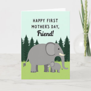 Carte Chevron Éléphant Maman