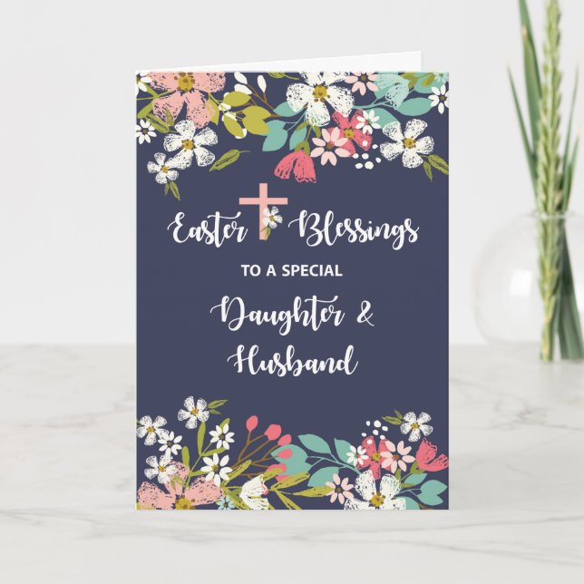 Carte Chewhter et Husband Easter Blessings Risen Christ (Devant)