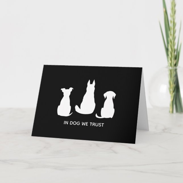 Carte Chez le chien, nous faisons confiance aux Amoureux (Devant)