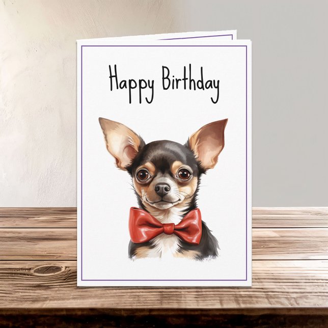 Carte Chi Chihuahua Chien Chiot Anniversaire (Créateur téléchargé)