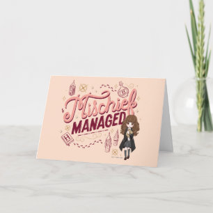 Carte Chibi Hermione "Le mal géré"