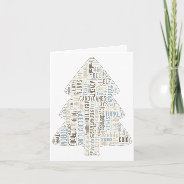 Carte chic de Noël chic Shabby (Devant)