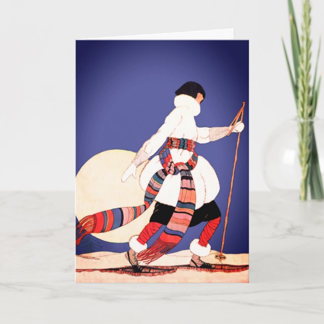Carte Chic femme Vintage raquette (Devant)