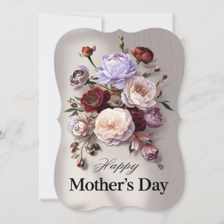 Carte Chic Floral pour la fête des mères
