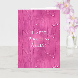 Carte Chic gâteau rose Frosting Anniversaire