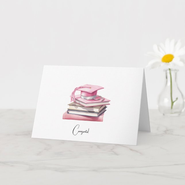 Carte Chic Rose Médicale personnalisée (Petite plante)
