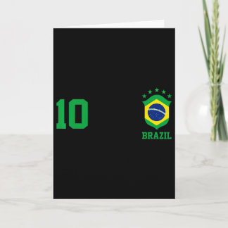 Carte Chica Brazil Flag Brazilian Pride Soccer Jersey No