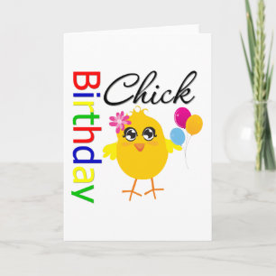 Carte Chick d'anniversaire