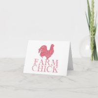 Chick de la ferme rouge avec le coq BLANC