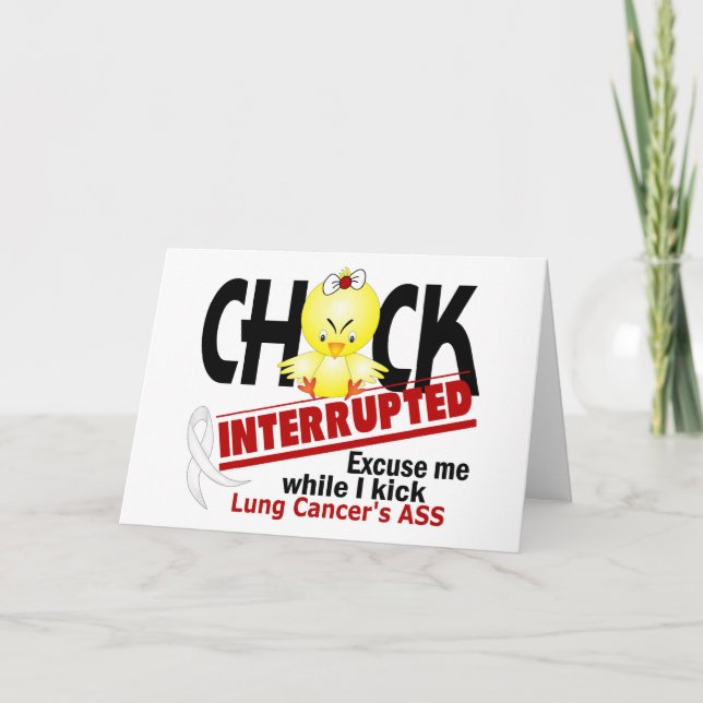 Carte Chick Interrompu 2 Cancer du Poumon (Devant)