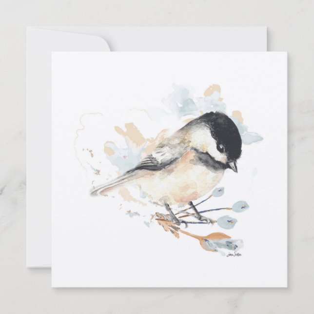 Carte Chickadee Bird Art (Devant)
