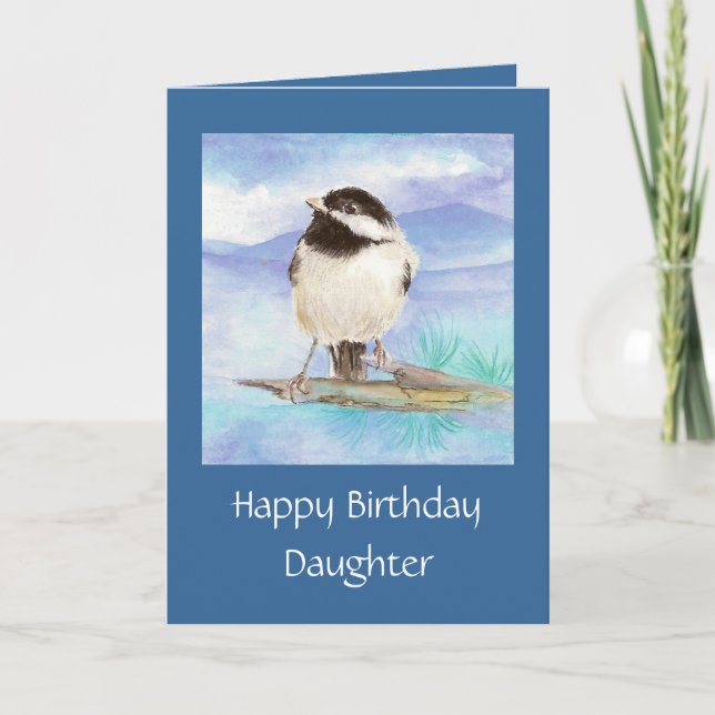 Carte Chickadee Fille Anniversaire (Devant)