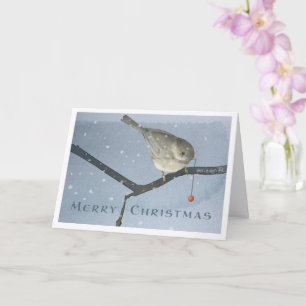 Carte Chickadee Noël hiver