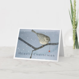 Carte Chickadee Noël hiver