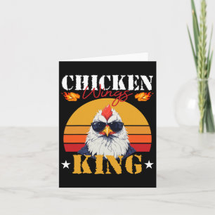 Carte Chicken Wing King Retro Sunset Byrbeque Buffalo Bb
