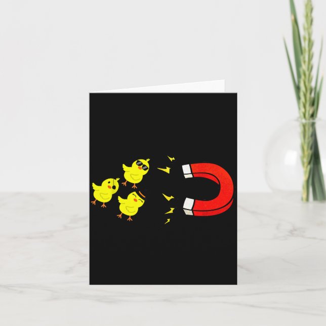 Carte Chicks With Magnet Funny Halloween Chick Magnet Va (Devant)