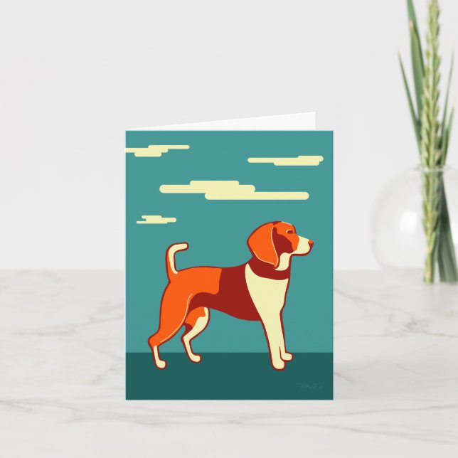 Carte Chien #002 par Phillip Clark ・ PerfectlyHank.com (Devant)