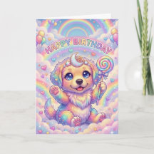 Chien Arc-en-Ciel Magique Anniversaire Enfant Fant