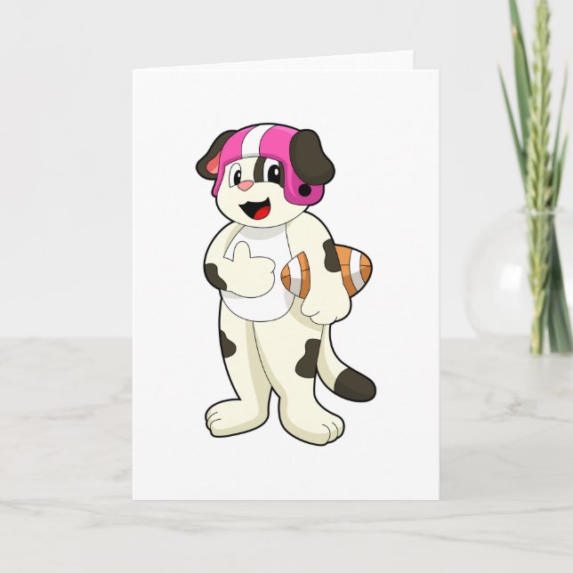 Carte Chien au sport de football (Devant)