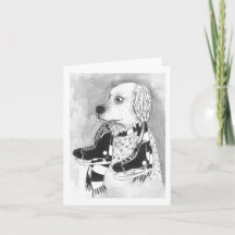 Chien avec l'école de hockey