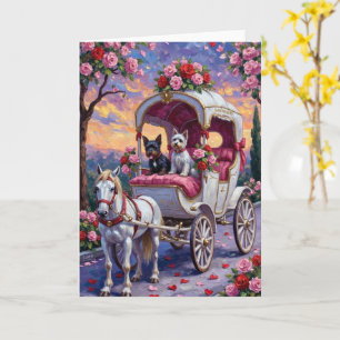 Carte Chien Biewer Terrier pour la Saint-Valentin