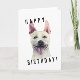 Carte Chien Bull Terrier du White Staffordshire | Annive