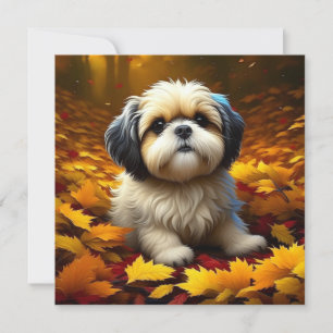 Carte Chien Chiot Chien Chien Chien Chien Jouant dans Fe