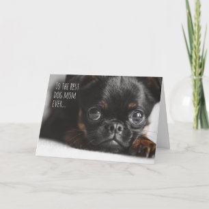 Carte Chien customisé maman mignonne chiot drôle photo A
