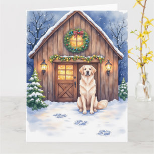 Carte Chien de berger anatolien à l'aquarelle grange rus