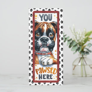 Carte Chien de boîte mignon