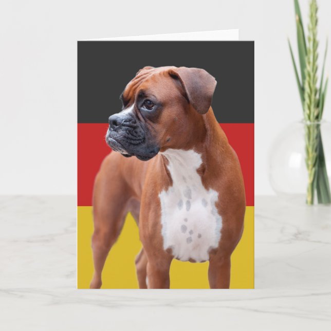 Carte Chien de boxe (Devant)