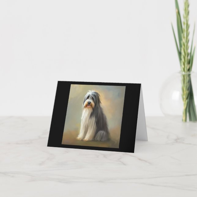 Carte Chien de Collie à poils (Devant)