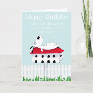 Carte chien de joyeux anniversaire