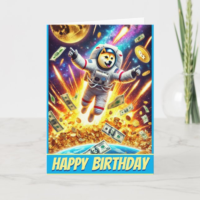 Carte Chien de la lune : explosion de cristaux (Devant)