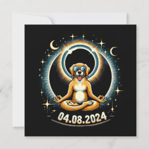 Carte Chien de l'éclipse solaire 2024